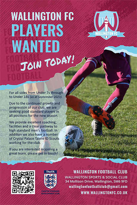 wallington football club players wanted